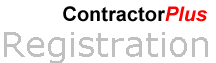 ContractorPlus Registration